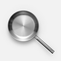 Pánev Lucca 4.0 Standard, ø 26 cm - Nerezová beznýtová pánev z vícevrstvé nerezové oceli bez poklice