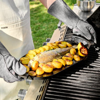 Grilovací tál Lore - Litinový oválný tál