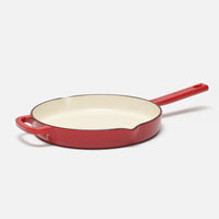 Smaltovaná litinová pánev bez poklice Ø 26 cm, červená