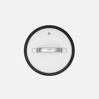 Poklice Meda 3.0, ø 20 cm - Skleněná poklice se silikonovým okrajem, černá