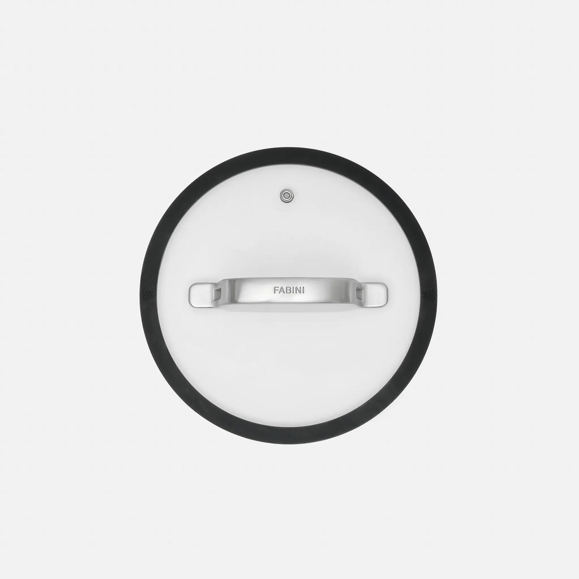 Poklice Meda 3.0, ø 20 cm - Skleněná poklice se silikonovým okrajem, černá