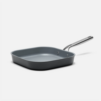 Nepřilnavá hranatá grilovací pánev Meda 3.0 s keramickým povrchem bez poklice Ø 28 cm, černá