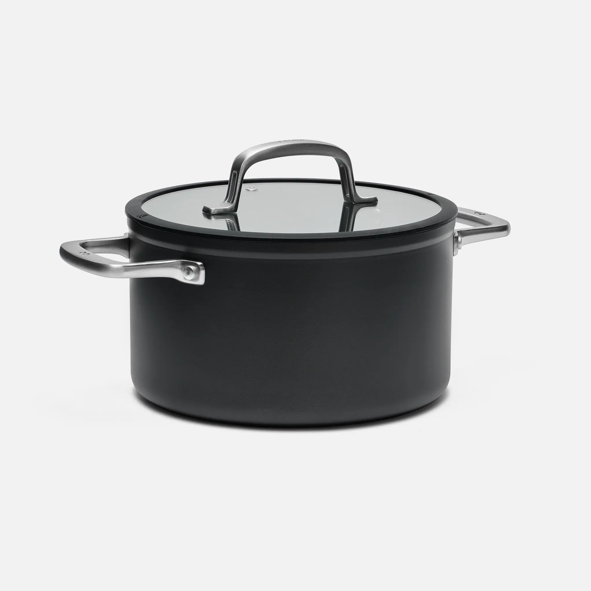 Hrnec Meda 3.0, ø 24 cm (5,5 l) - Nepřilnavý hrnec s keramickým povrchem s poklicí, černý