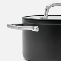 Hrnec Meda 3.0, ø 24 cm (5,5 l) - Nepřilnavý hrnec s keramickým povrchem s poklicí, černý