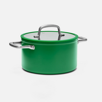 Nepřilnavý hrnec Meda 3.0 s keramickým povrchem s poklicí Ø 24 cm (5,5 l), zelený