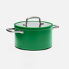 Nepřilnavý hrnec Meda 3.0 s keramickým povrchem s poklicí Ø 24 cm (5,5 l), zelený
