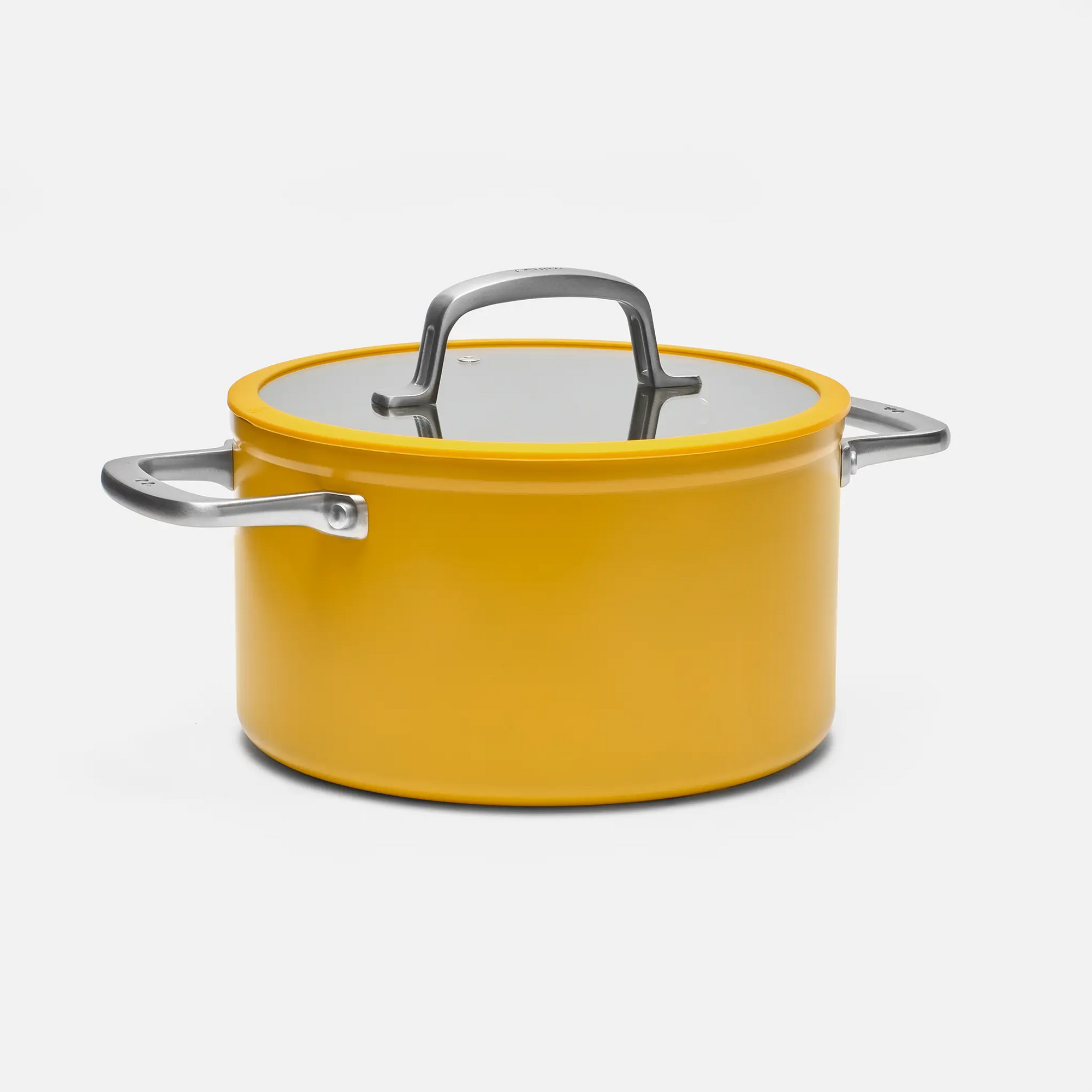 Hrnec Meda 3.0, ø 24 cm (5,5 l) - Nepřilnavý hrnec s keramickým povrchem s poklicí, žlutý