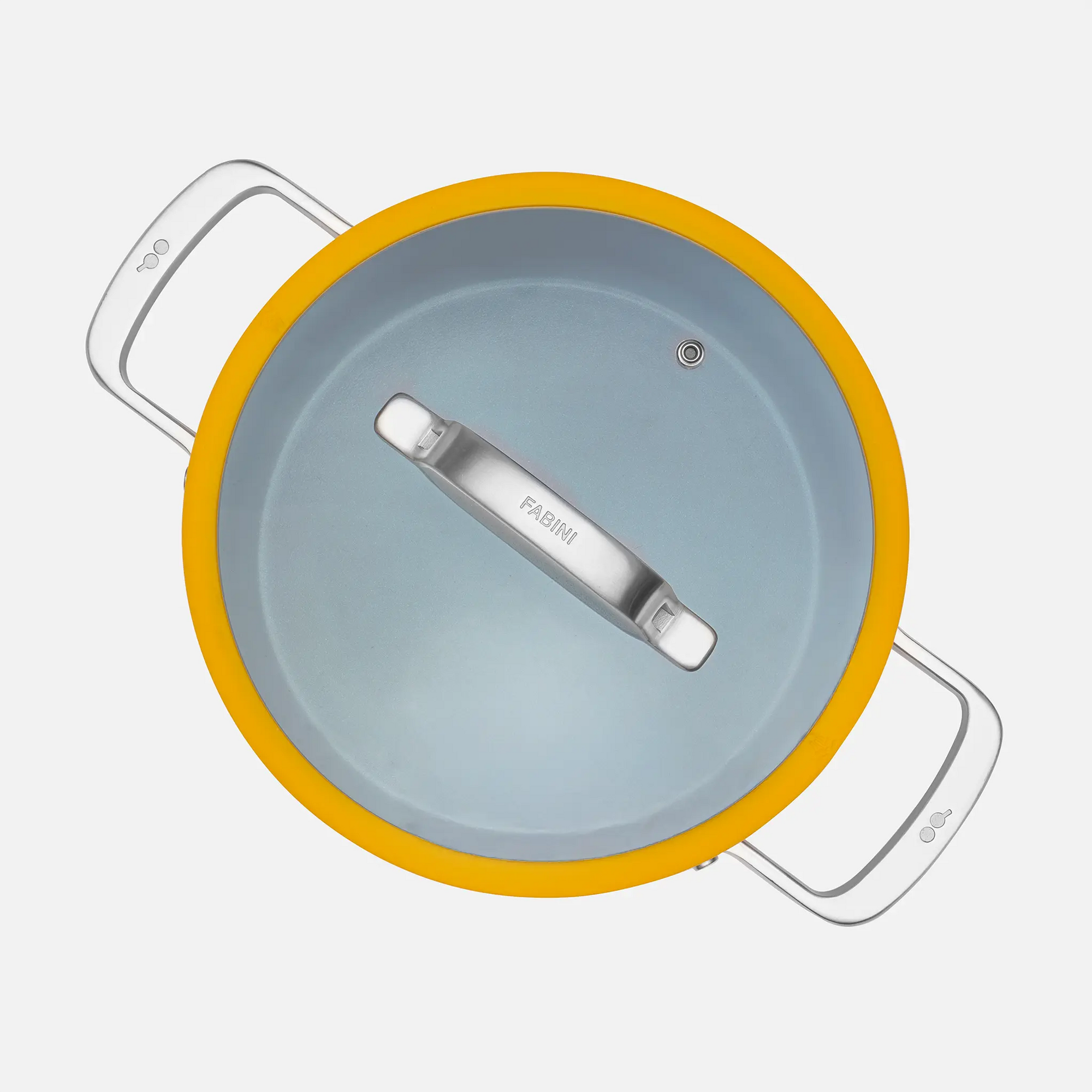 Hrnec Meda 3.0, ø 24 cm (5,5 l) - Nepřilnavý hrnec s keramickým povrchem s poklicí, žlutý