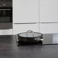 Tegame pánev Meda 3.0, ø 28 cm - Nepřilnavá pánev s keramickým povrchem s poklicí, černá