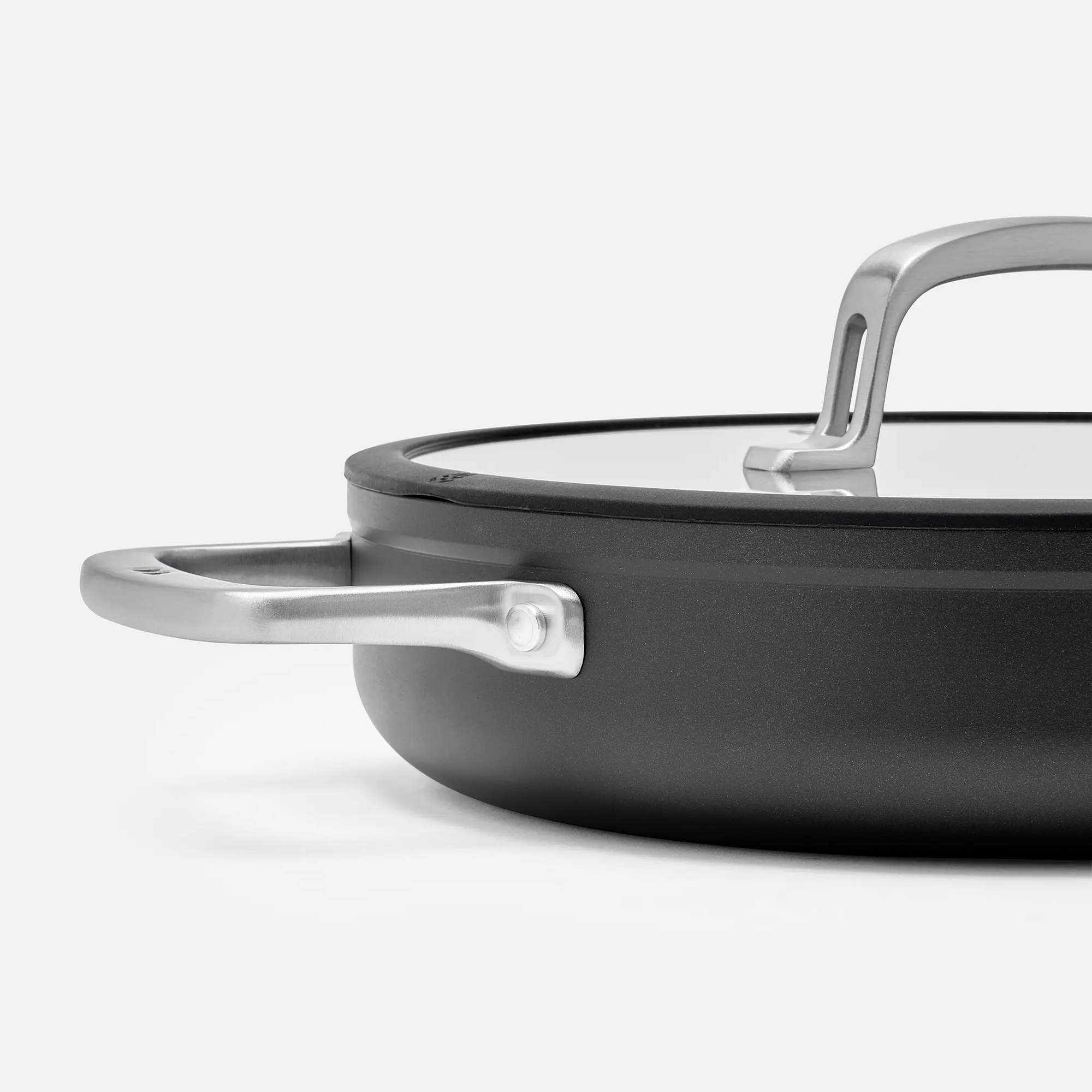 Tegame pánev Meda 3.0, ø 28 cm - Nepřilnavá pánev s keramickým povrchem s poklicí, černá