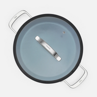 Tegame pánev Meda 3.0, ø 28 cm - Nepřilnavá pánev s keramickým povrchem s poklicí, černá