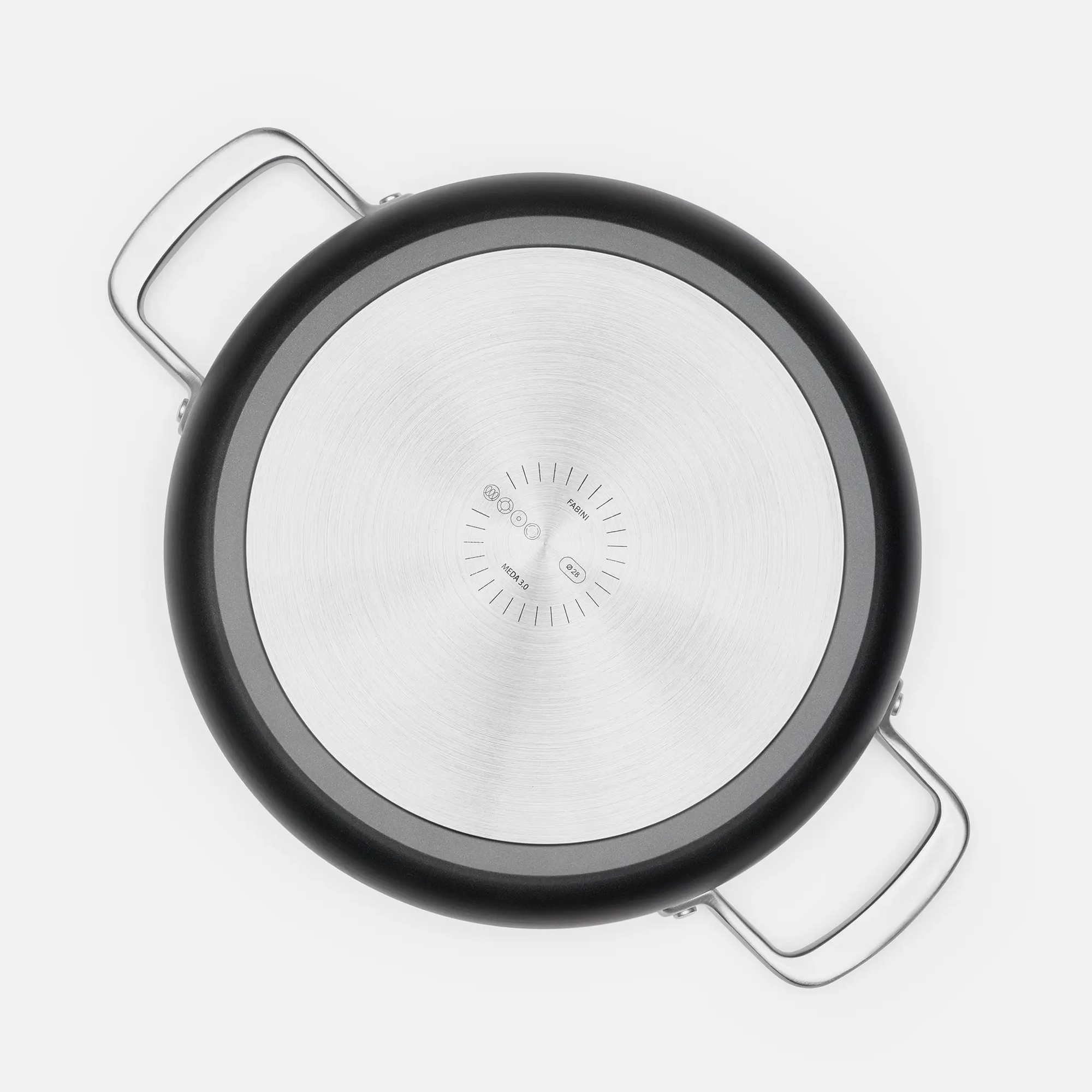 Tegame pánev Meda 3.0, ø 28 cm - Nepřilnavá pánev s keramickým povrchem s poklicí, černá