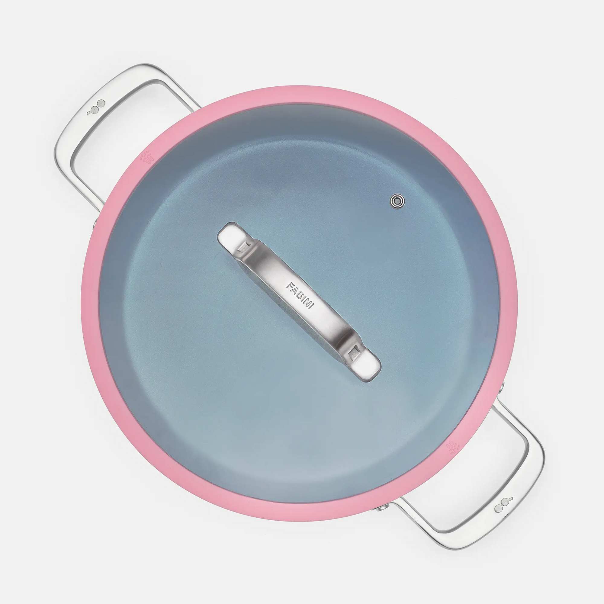 Tegame pánev Meda 3.0, ø 28 cm - Nepřilnavá pánev s keramickým povrchem s poklicí, růžová