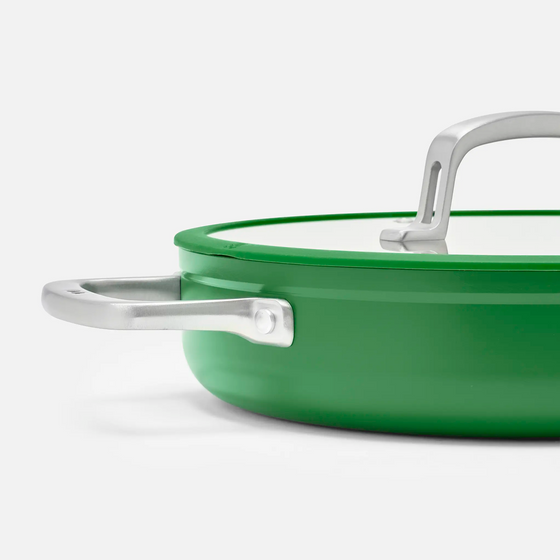 Tegame pánev Meda 3.0, ø 28 cm - Nepřilnavá pánev s keramickým povrchem s poklicí, zelená