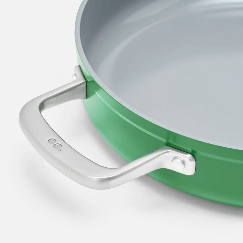 Tegame pánev Meda 3.0, ø 28 cm - Nepřilnavá pánev s keramickým povrchem s poklicí, zelená