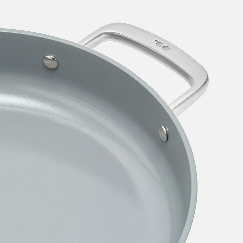 Tegame pánev Meda 3.0, ø 28 cm - Nepřilnavá pánev s keramickým povrchem s poklicí, zelená