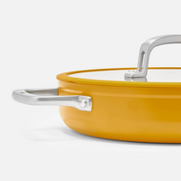 Tegame pánev Meda 3.0, ø 28 cm - Nepřilnavá pánev s keramickým povrchem s poklicí, žlutá