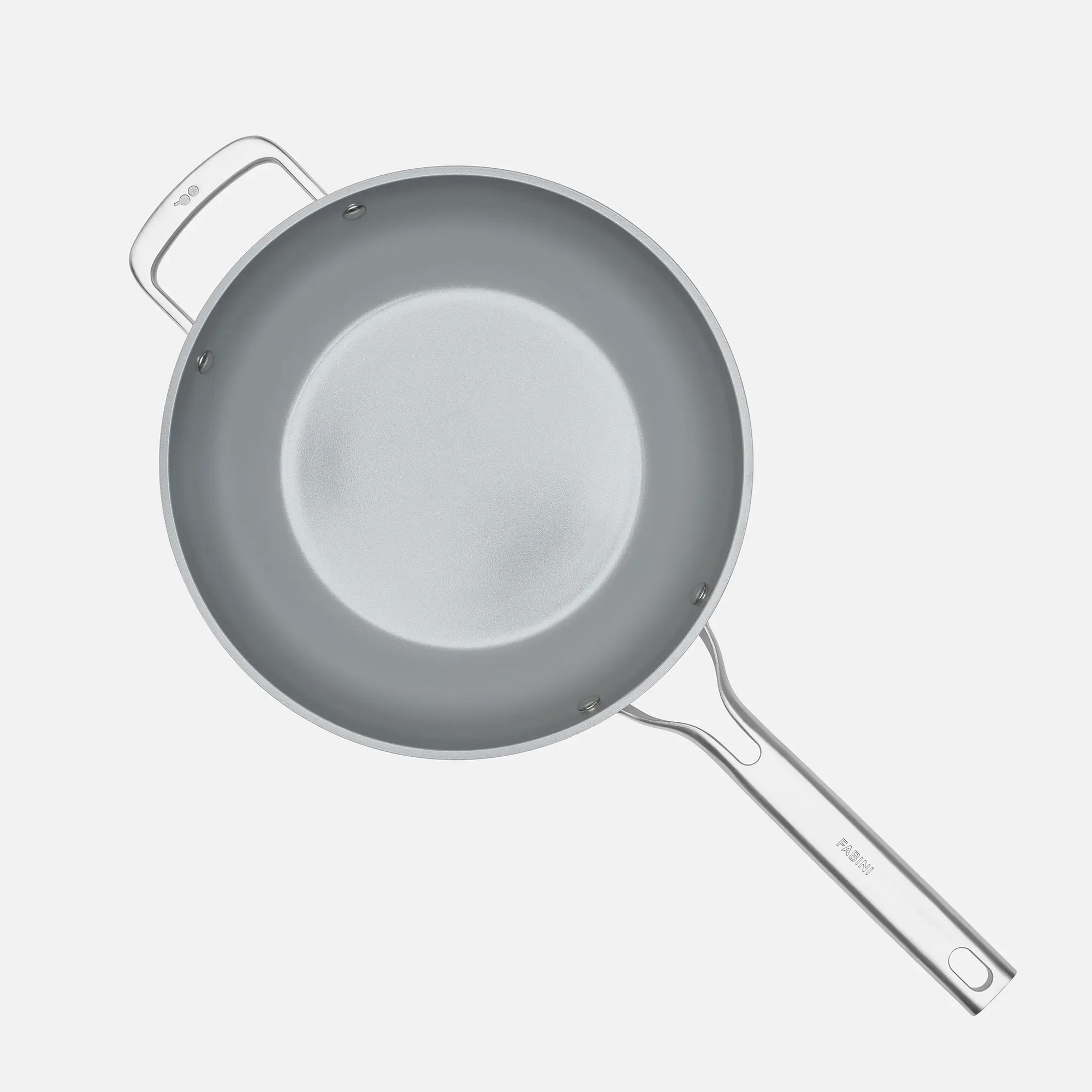 Wok pánev Meda 3.0, ø 28 cm - Nepřilnavá pánev s keramickým povrchem s poklicí, zelená