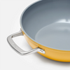 Nepřilnavá pánev WOK Meda 3.0 s keramickým povrchem s poklicí Ø 28 cm, žlutá