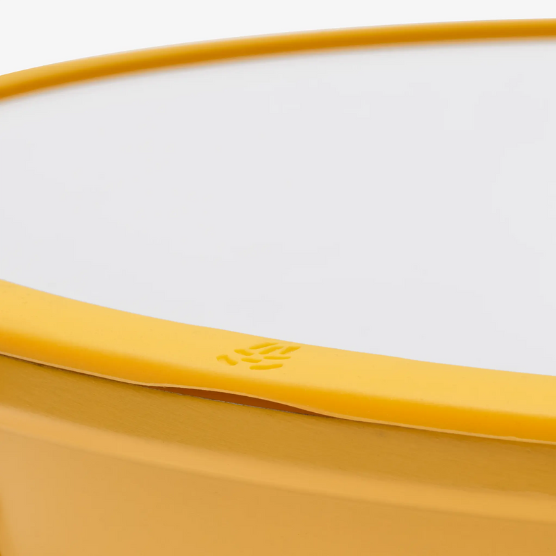 Wok pánev Meda 3.0, ø 28 cm - Nepřilnavá pánev s keramickým povrchem s poklicí, žlutá