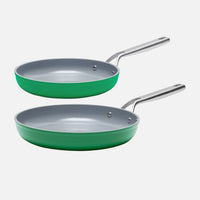 Sada nepřilnavých pánví Meda 3.0 s keramickým povrchem Ø 26 cm a Ø 30 cm, zelená