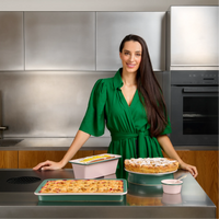 Sada forem na dezert FABINI & Surová dcérka, ø 10 cm, 2 díly - Kameninová sada forem, růžová