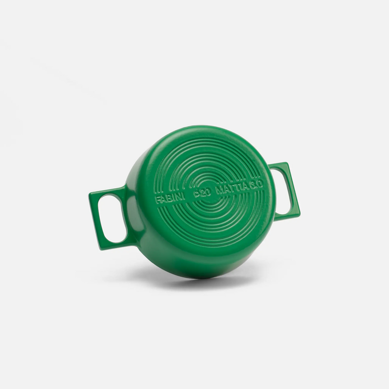 Kastrol Mattia 3.0 Standard, ø 20 cm (2 l) - Smaltovaný litinový kastrol s poklicí, matný zelený