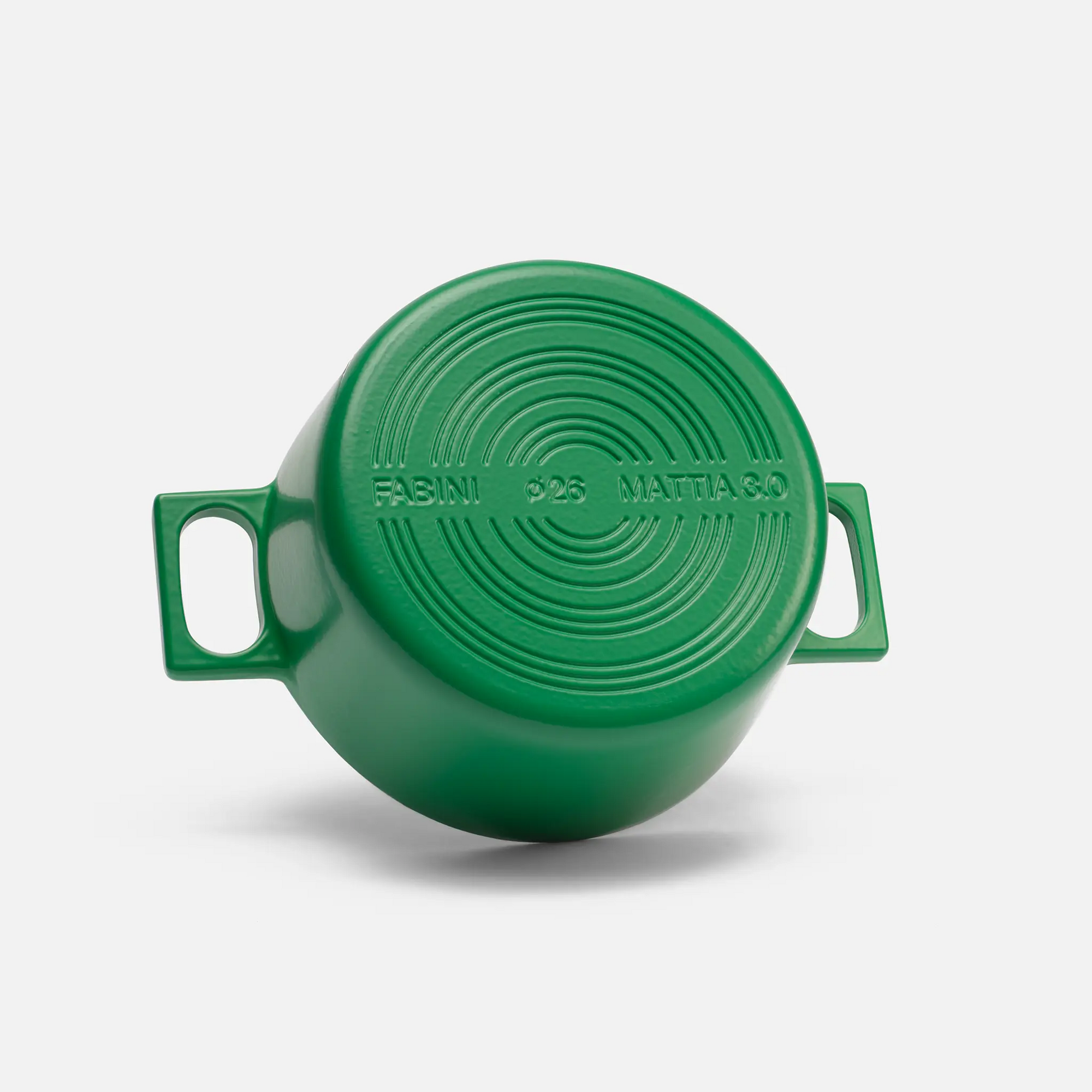 Kastrol Mattia 3.0 Standard, ø 26 cm (5,5 l) - Smaltovaný litinový kastrol s poklicí, matný zelený