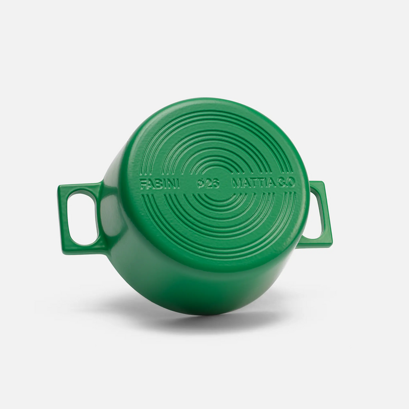 Kastrol Mattia 3.0 Standard, ø 26 cm (5,5 l) - Smaltovaný litinový kastrol s poklicí, matný zelený