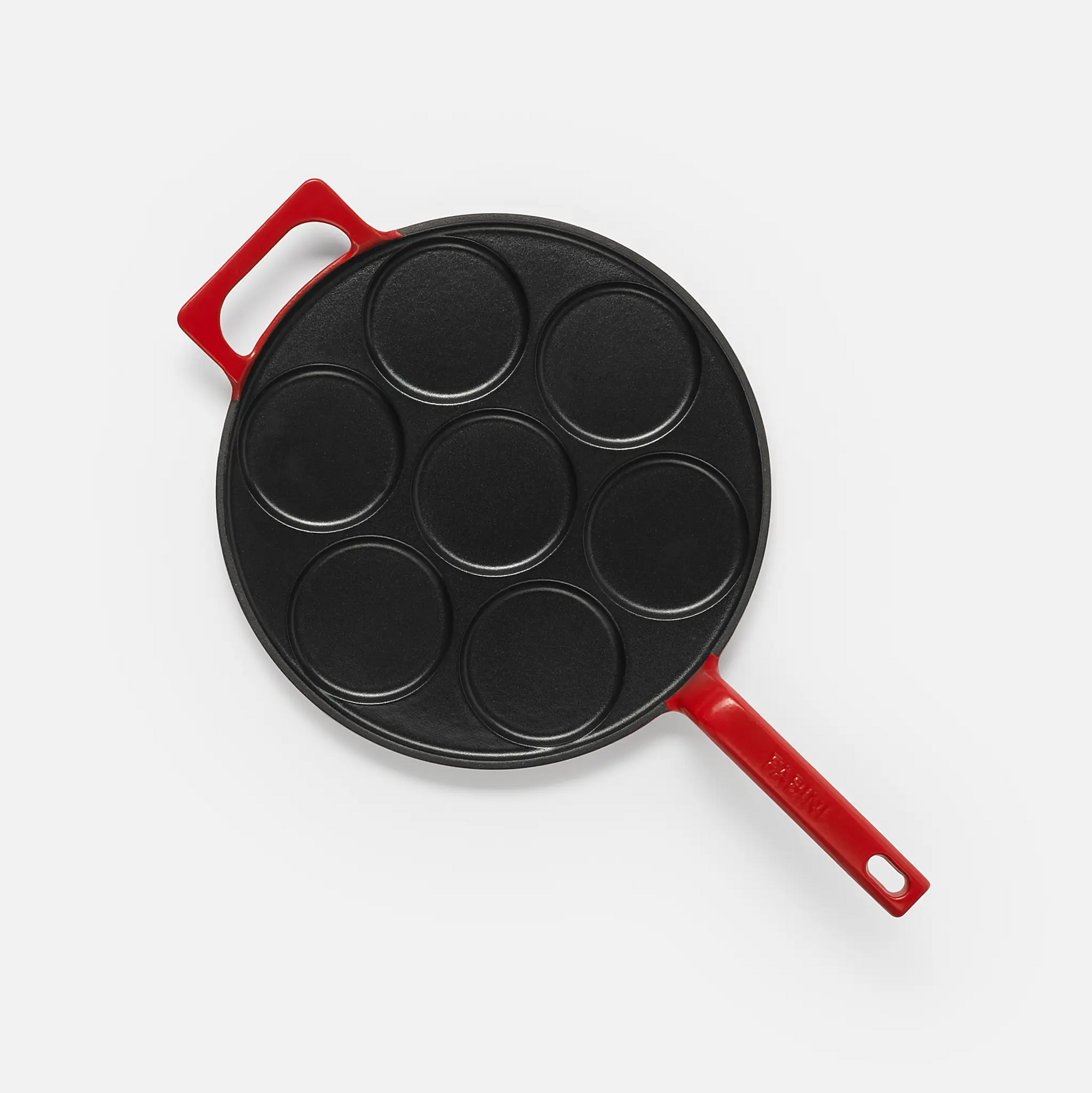 Pánev na lívance Mattia 3.0, ø 26 cm - Smaltovaná litinová pánev, matná červená