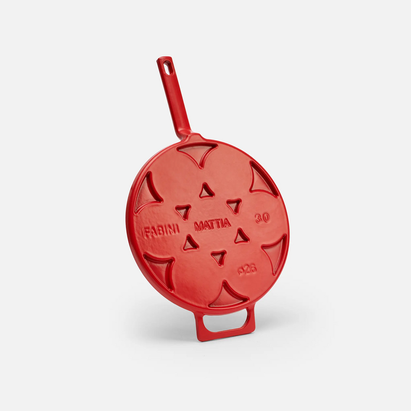 Pánev na lívance Mattia 3.0, ø 26 cm - Smaltovaná litinová pánev, matná červená