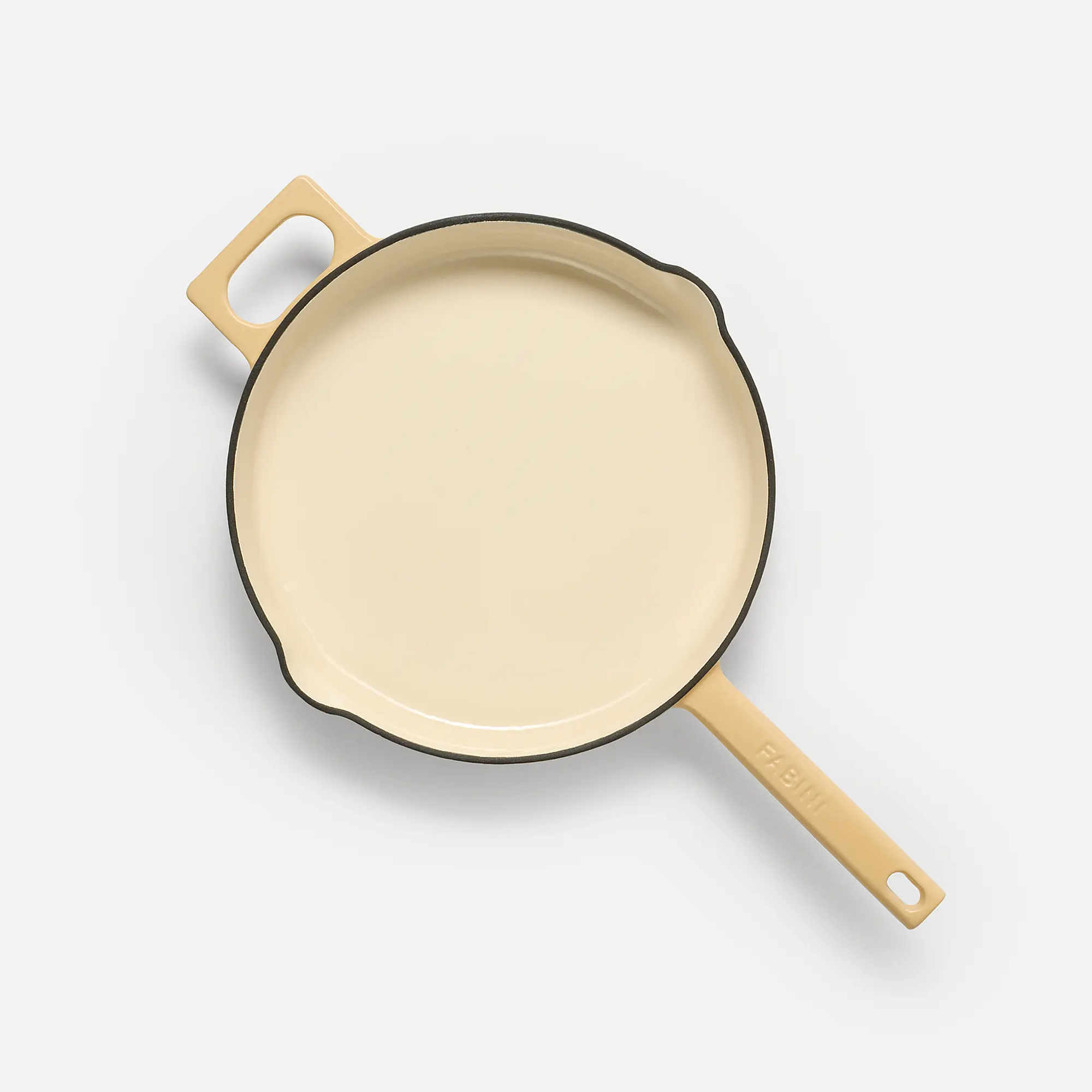 Pánev Mattia 3.0, ø 26 cm - Smaltovaná litinová pánev, matná vanilkově žlutá