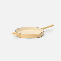 Smaltovaná litinová pánev Mattia 3.0 bez poklice Ø 26 cm, krémová