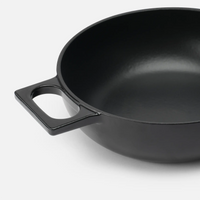 Tegame pánev Mattia 3.0, ø 26 cm - Smaltovaná litinová pánev s poklicí, matná černá