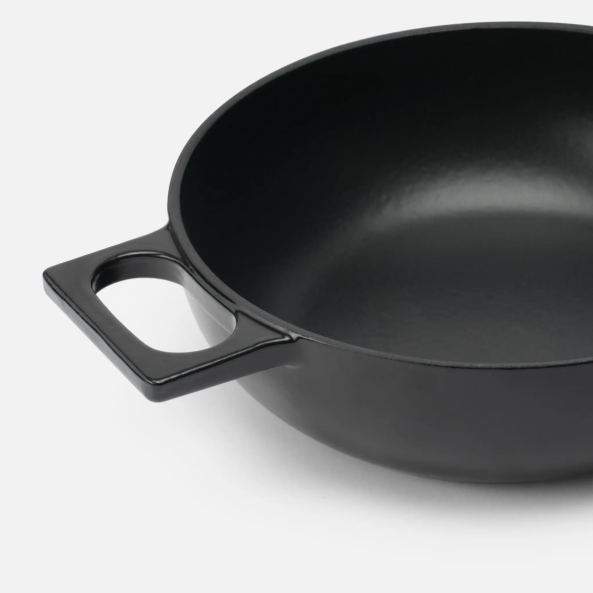 Tegame pánev Mattia 3.0, ø 26 cm - Smaltovaná litinová pánev s poklicí, matná černá