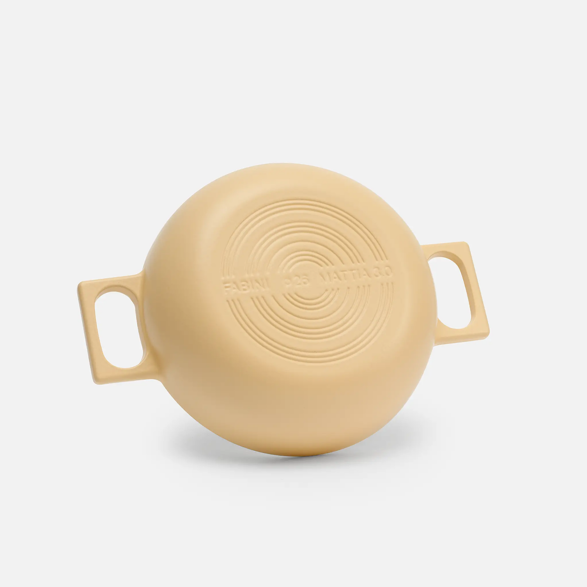 Tegame pánev Mattia 3.0, ø 26 cm - Smaltovaná litinová pánev s poklicí, matná vanilkově žlutá