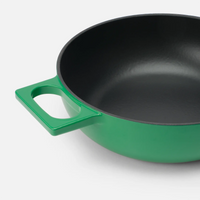 Tegame pánev Mattia 3.0, ø 26 cm - Smaltovaná litinová pánev s poklicí, matná zelená