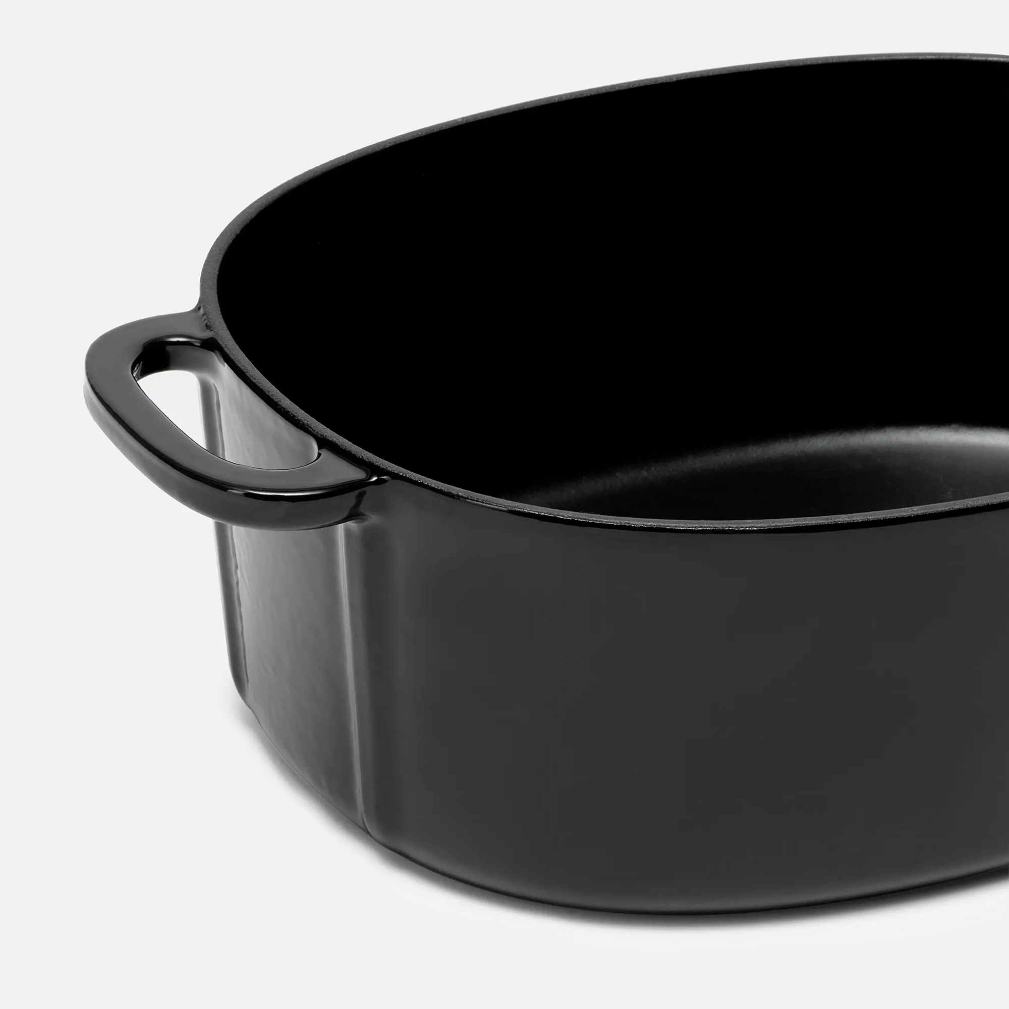 Oválný kastrol Mattia 2.0, ø 33 cm (7 l) - Smaltovaný litinový kastrol s poklicí, černý