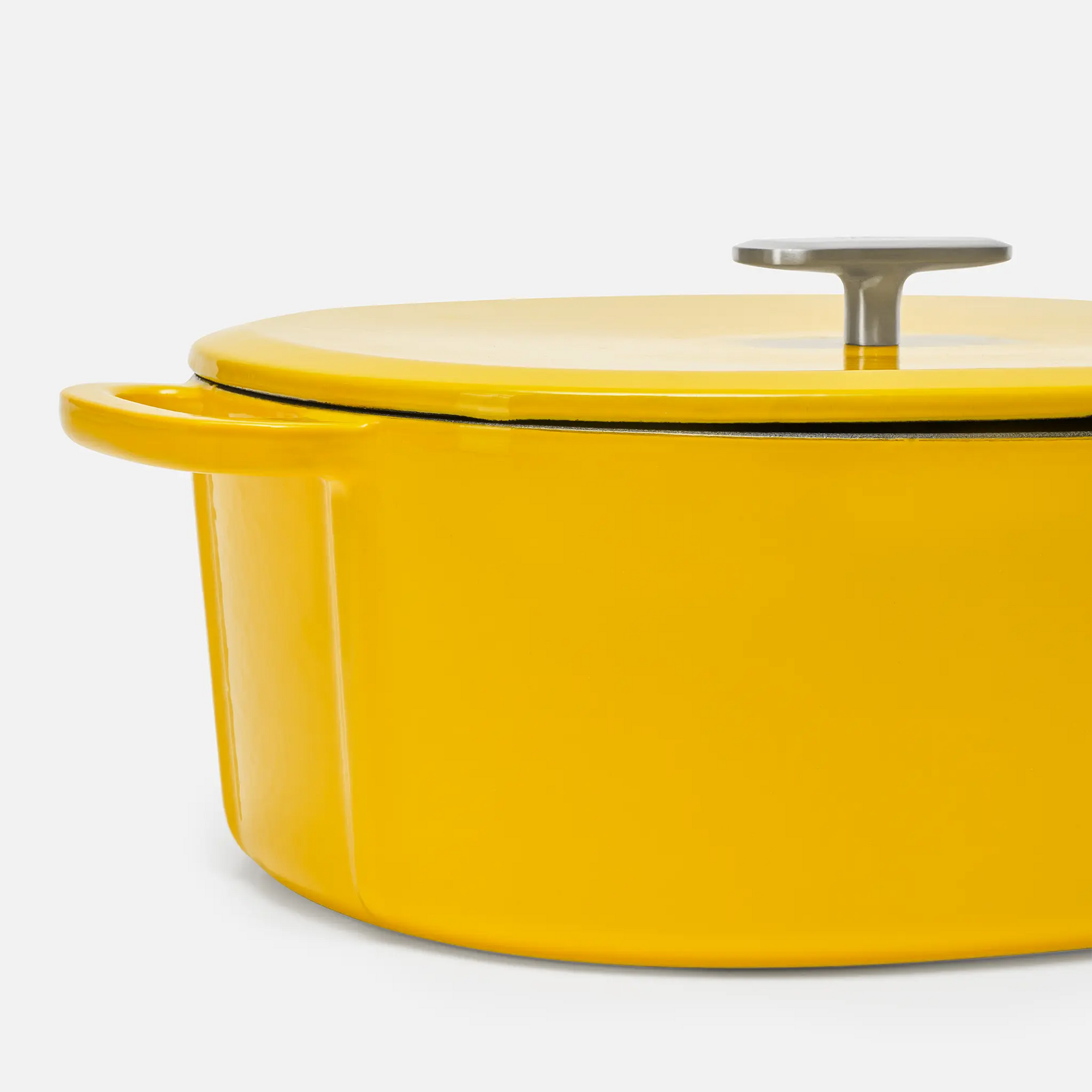 Oválný kastrol Mattia 2.0, ø 33 cm (7 l) - Smaltovaný litinový kastrol s poklicí, žlutý