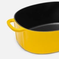 Oválný kastrol Mattia 2.0, ø 33 cm (7 l) - Smaltovaný litinový kastrol s poklicí, žlutý