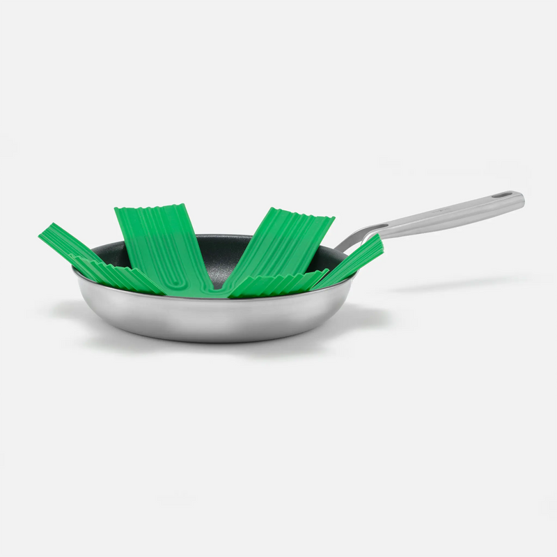 Proložka Otto, 2 kusy - Silikonová ochranná proložka na skladování pánví, zelená