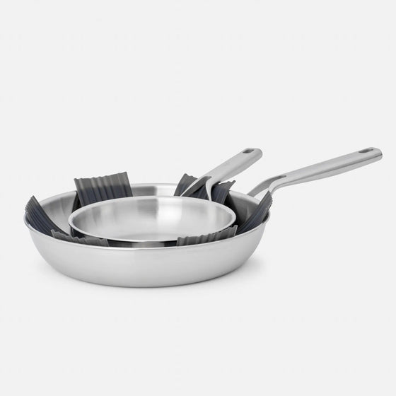 Proložka Otto, 2 kusy - Silikonová ochranná proložka na skladování pánví, černá