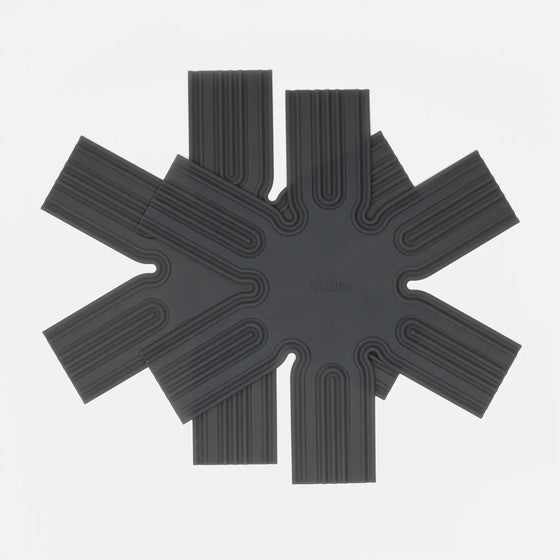 Proložka Otto, 2 kusy - Silikonová ochranná proložka na skladování pánví, černá