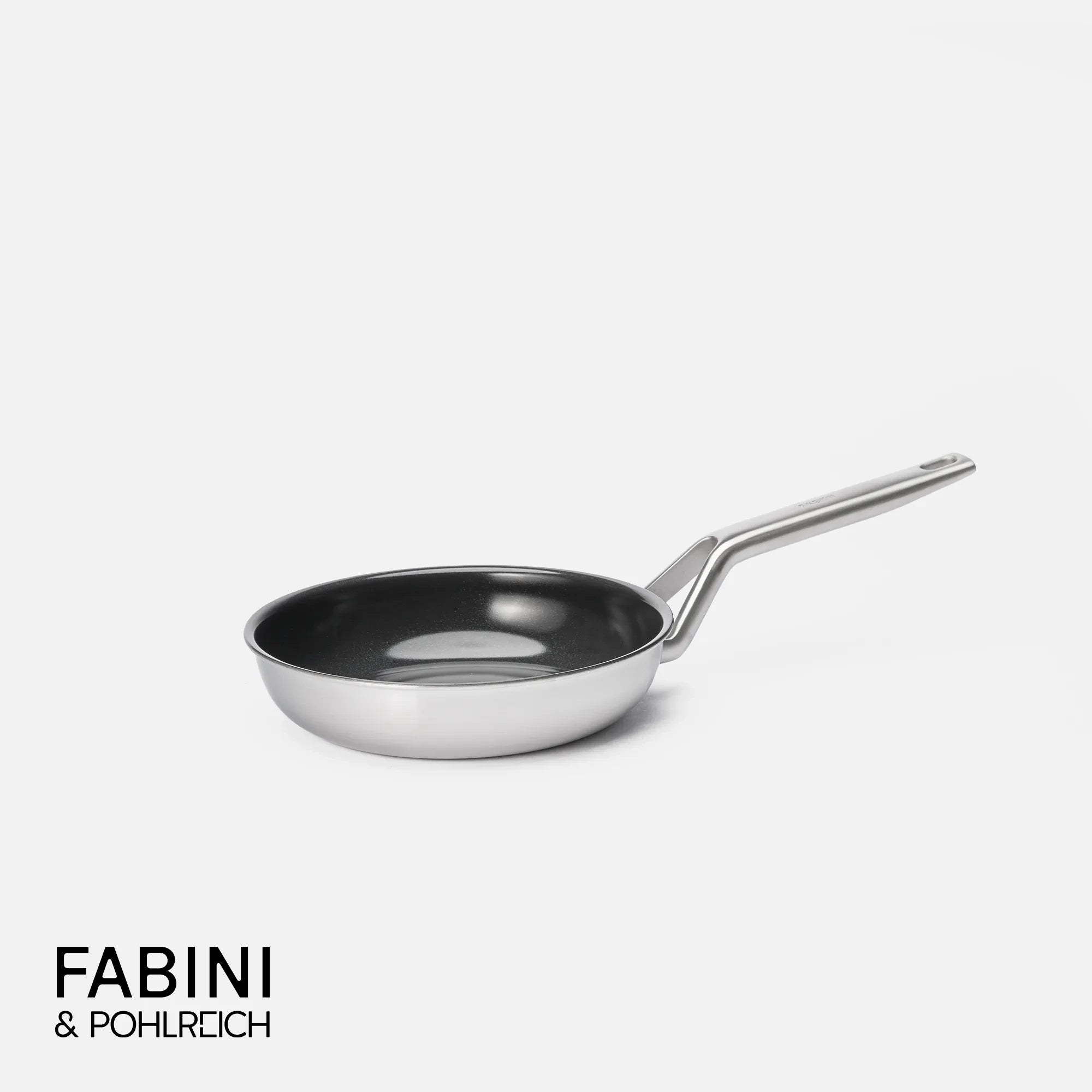 Pánev FABINI & Pohlreich 2.0, ø 20 cm - Nepřilnavá nerezová beznýtová pánev z vícevrstvé nerezové oceli bez poklice