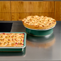 Podnos na koláč FABINI & Surová dcérka, ø 28 cm - Kameninový podnos, zelený