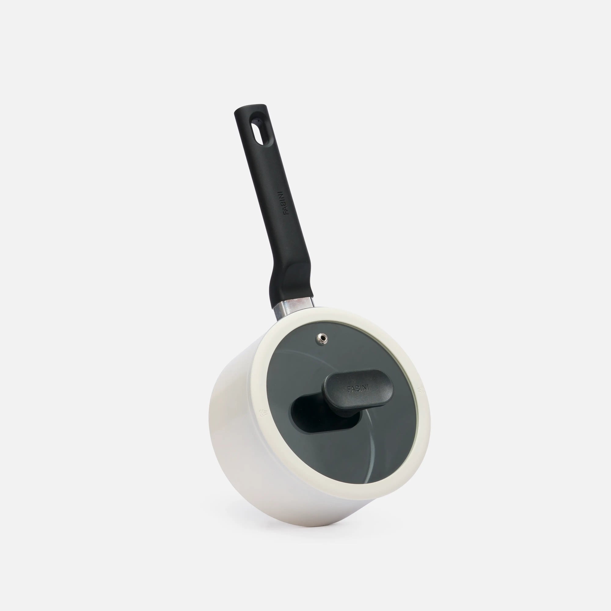 Rendlík Meda 5.0 Economy, ø 16 cm (1,2 l) - Nepřilnavý rendlík s keramickým povrchem s poklicí, krémový