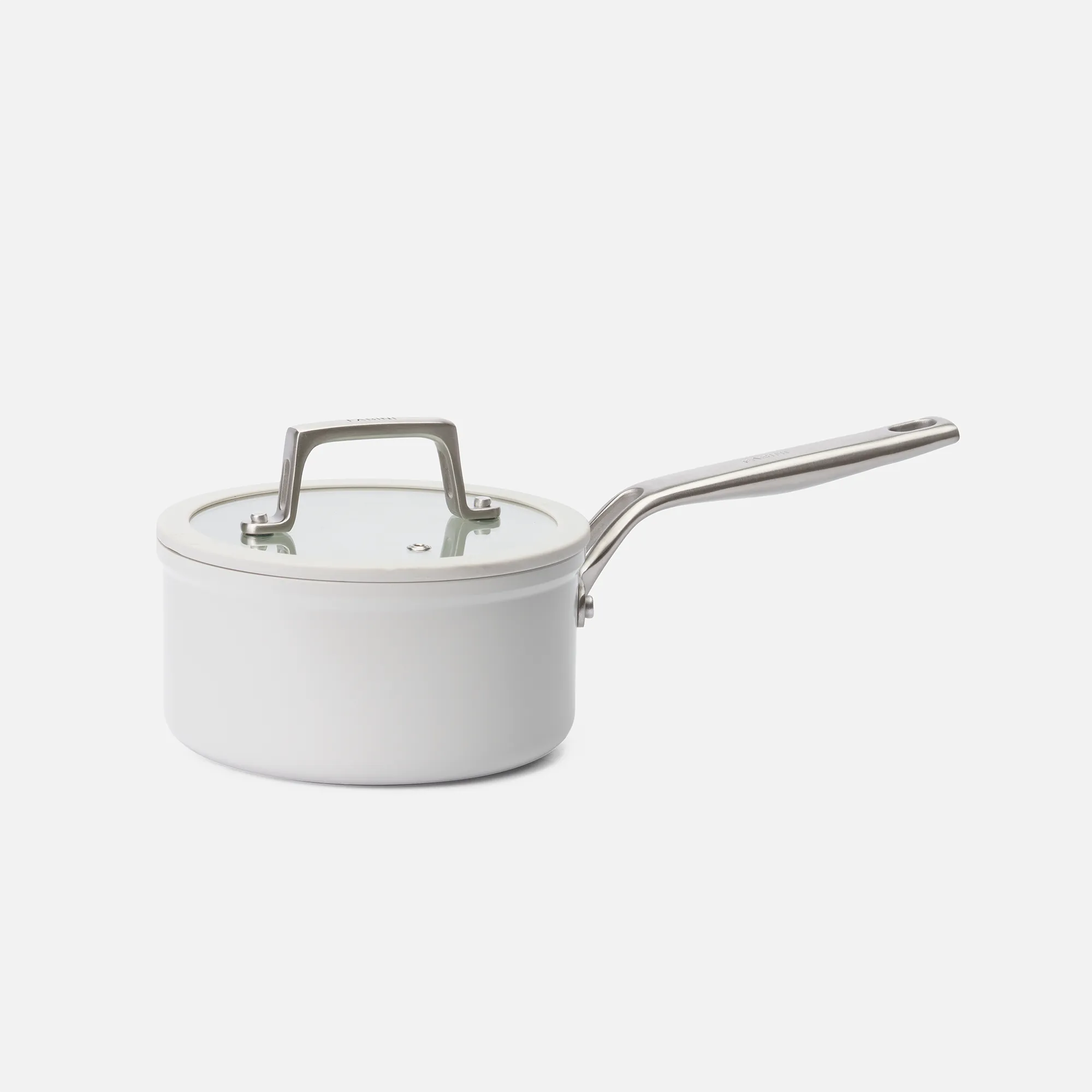Rendlík Meda 5.0 Pro, ø 16 cm (1,2 l) - Nepřilnavý rendlík s keramickým povrchem s poklicí, světle šedý