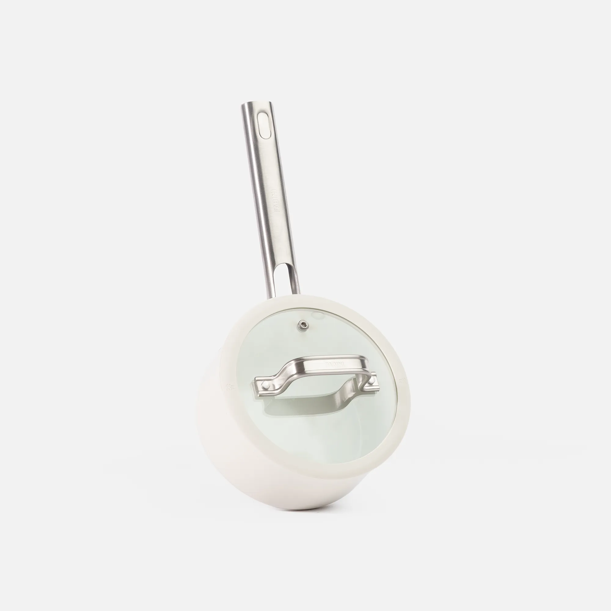 Rendlík Meda 5.0 Standard, ø 16 cm (1,2 l) - Nepřilnavý rendlík s keramickým povrchem s poklicí, krémový
