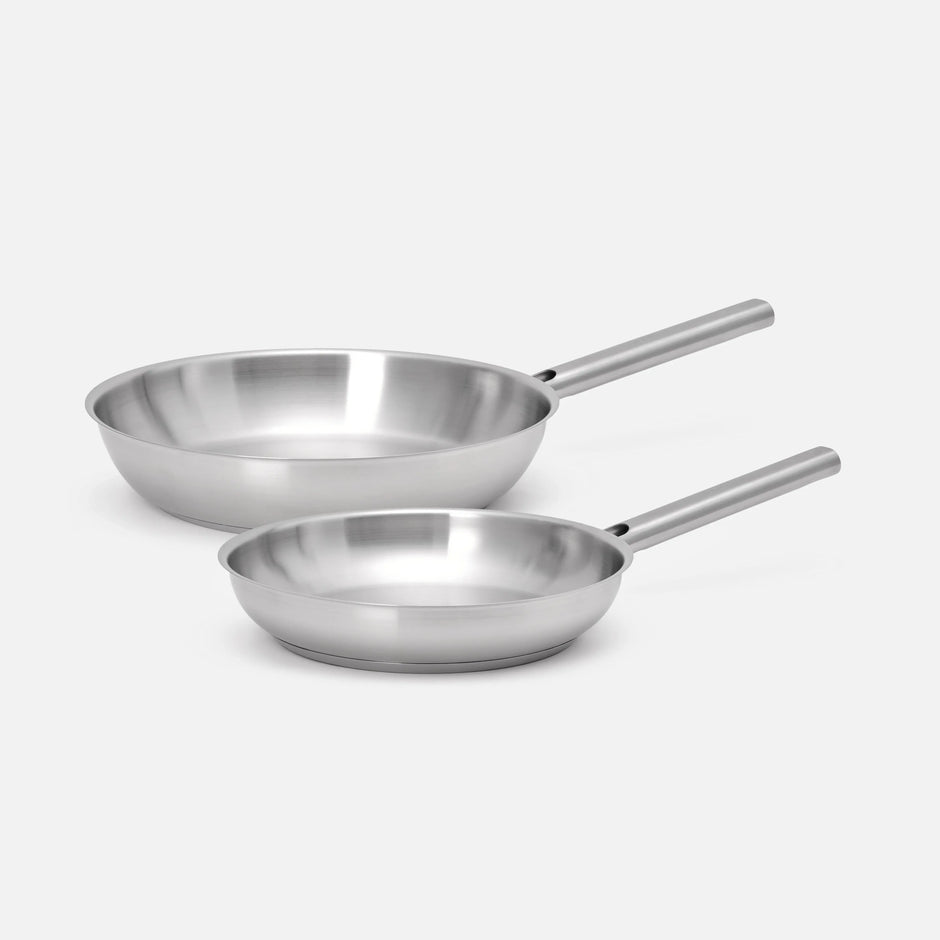 Sada pánví Core Standard, 2 díly - Nerezové beznýtové pánve z jednovrstvé nerezové oceli