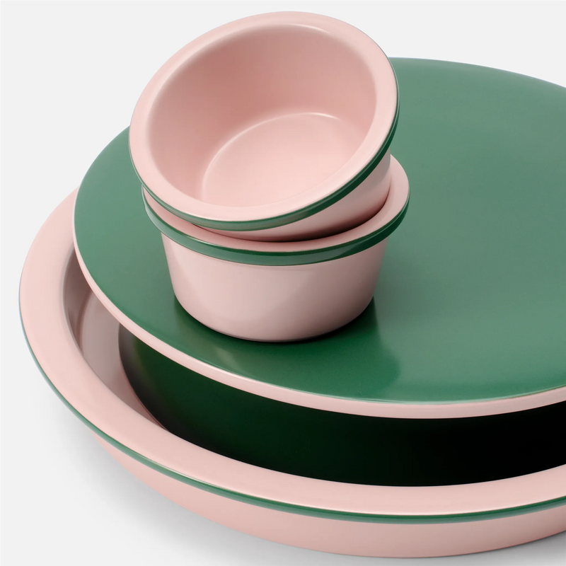 Sada forem na dezert FABINI & Surová dcérka, ø 10 cm, 2 díly - Kameninová sada forem, růžová